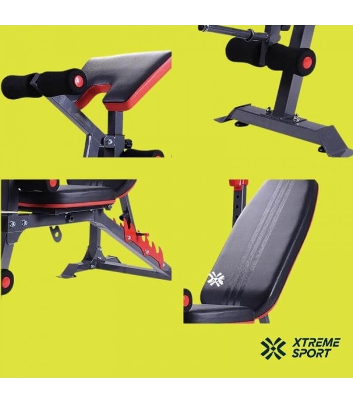 Banca Iron Gym Multitrainer +Barra +20kgDisco