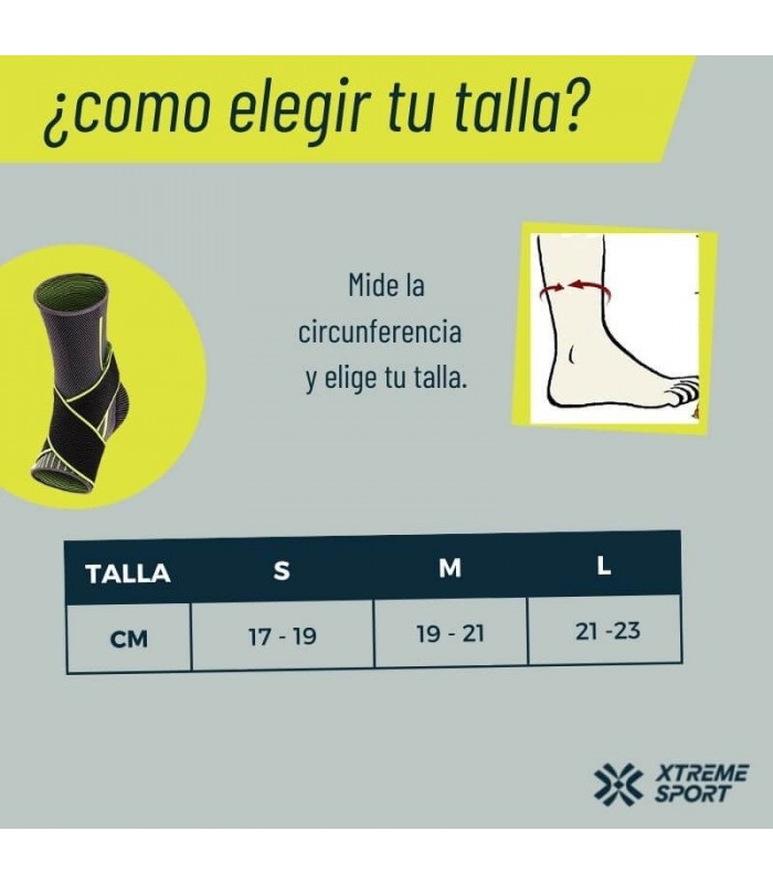 Tobillera de Compresión con y Bandas