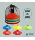 Conos de Futbol juego de 50 discos Deportes