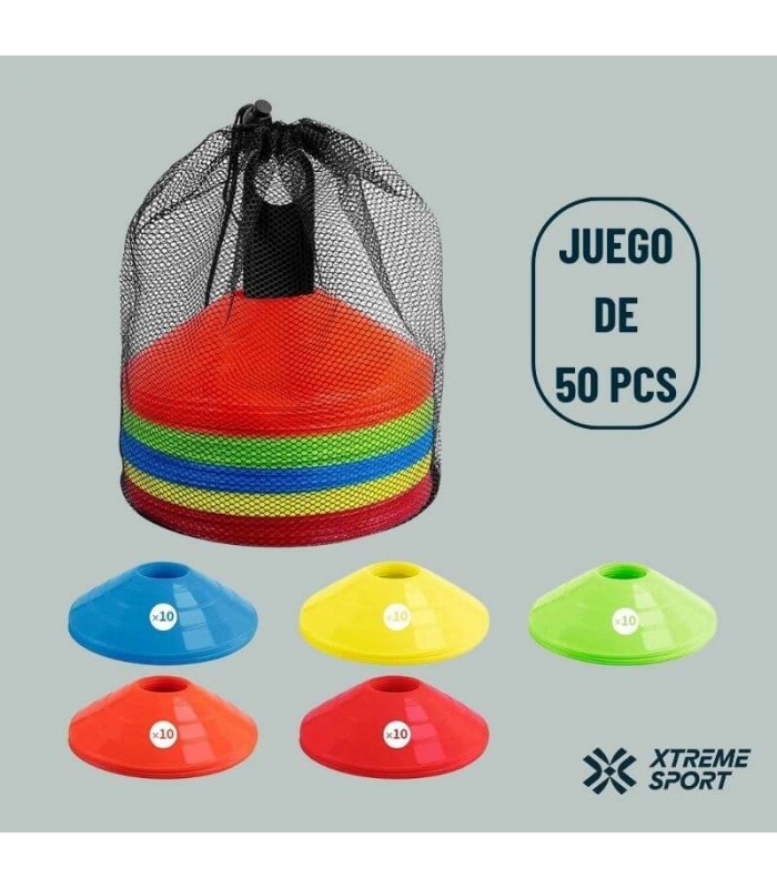 Conos de Futbol juego de 50 discos Deportes