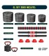 Mancuernas Set de 30 Kg Convertibles 4 en 1
