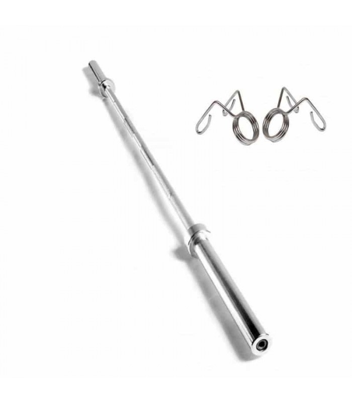 Barra Olímpica 20Kg 220cm + Seguros
