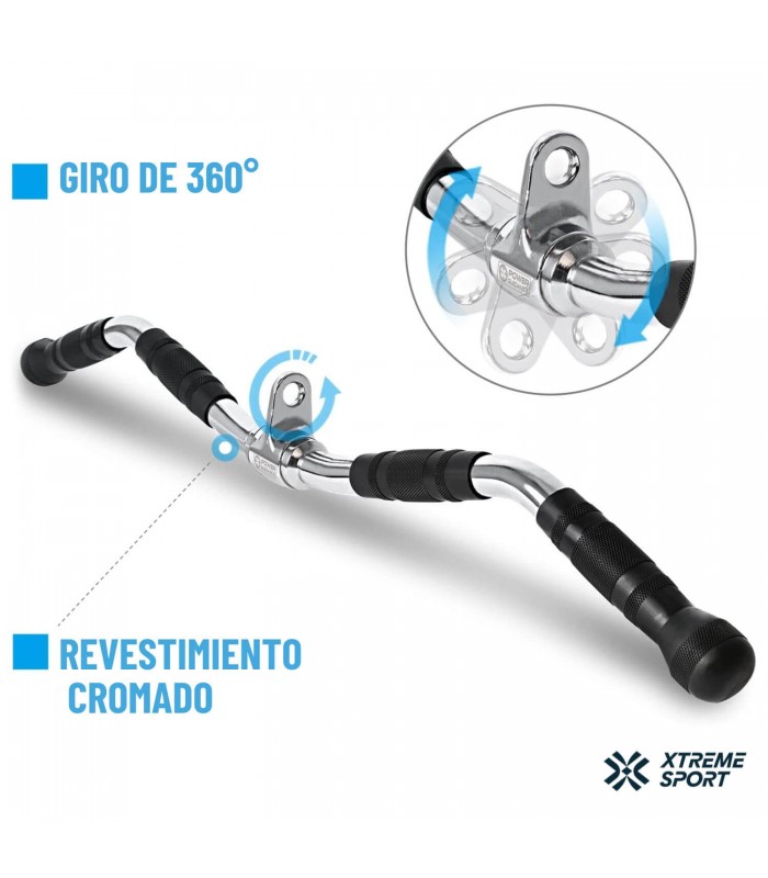 Accesorios de polea para Gym Barra Recta de Tracción XTREME SPORT