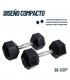 Mancuernas 30Kg Hexagonales de caucho  x 2
