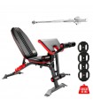 Banca de Pesas Iron Gym  Barra + 20kg de Discos