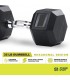 Set de 10 Mancuernas Hexagonales + Soporte Rack