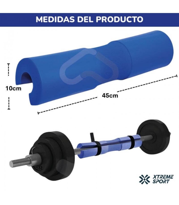 Almohadilla Protectora de barra: Sentadillas y estocadas