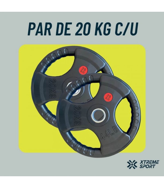 Discos Olimpicos de 20Kg x par