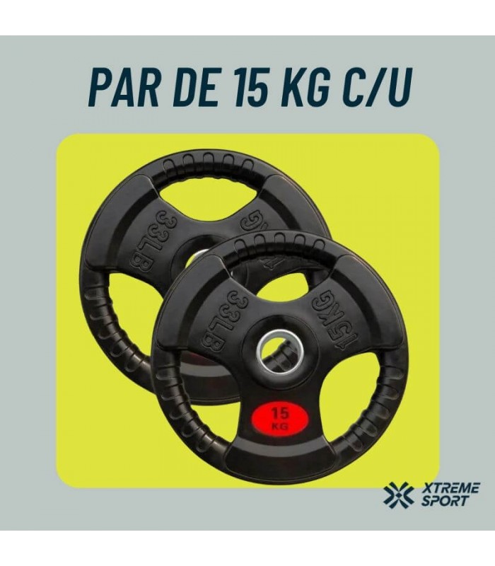 Discos Olímpicos 15kg x 2 pesas