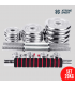 Set de 20Kg Mancuernas graduables Cromadas + Adaptador