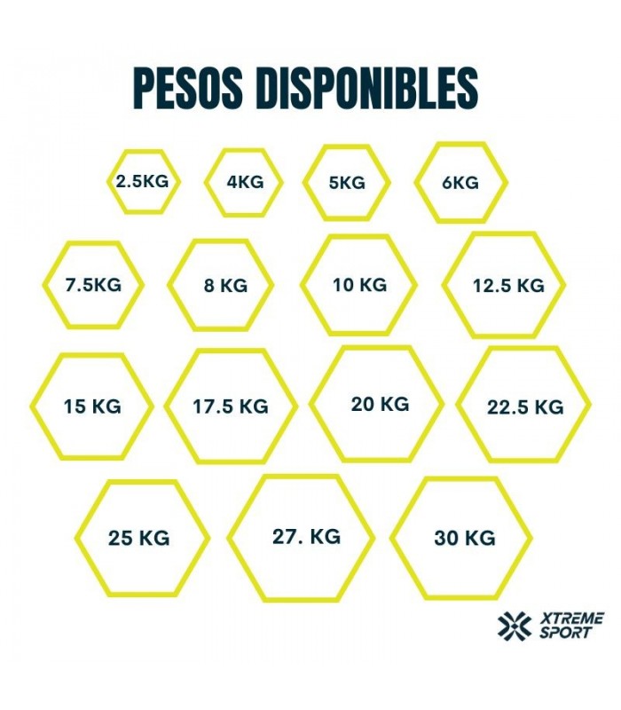 Mancuernas Hexagonales de 4kg Par