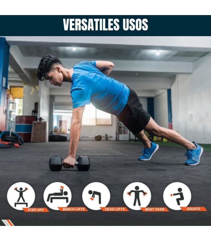 Mancuernas Hexagonales de 4kg Par