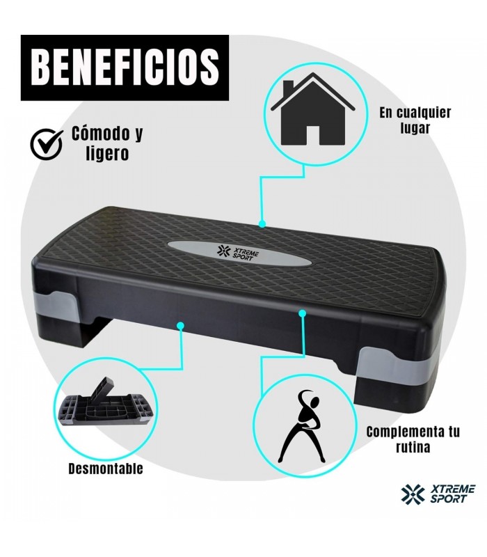 Step Aerobic de 2 Niveles de Entrenamiento
