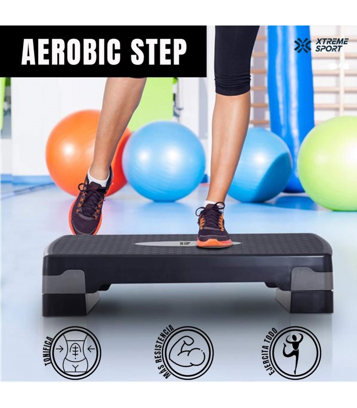 Step Aerobic de 2 Niveles de Entrenamiento