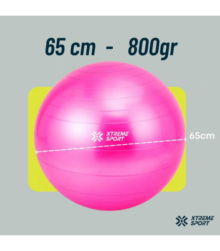 Pelota Bobath Yoga y pilates de 65 cm + inflador