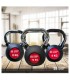 Pesas Rusas Kettlebells 4Kg Recubiertas de Goma Mango Cromado