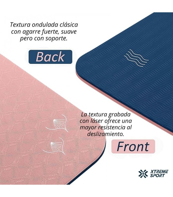 Mat de Yoga Antideslizante Profesional Ecológico 4mm