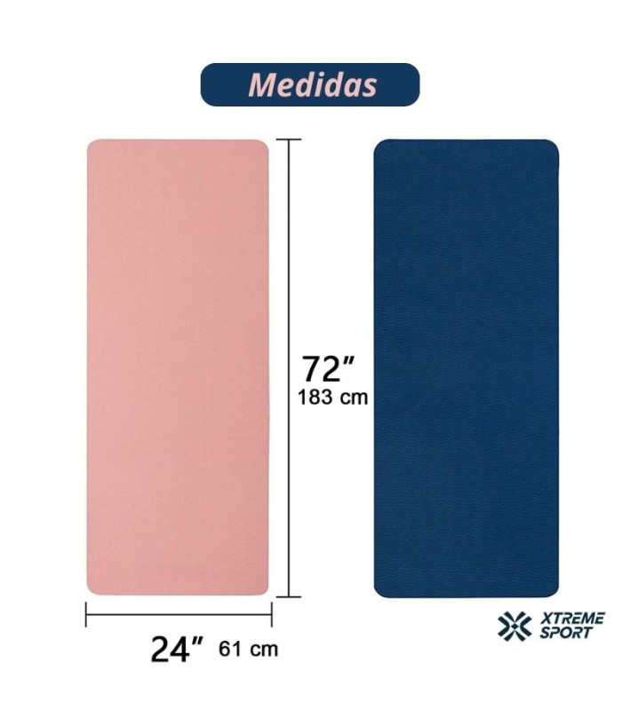 Mat de Yoga Antideslizante Profesional Ecológico 4mm