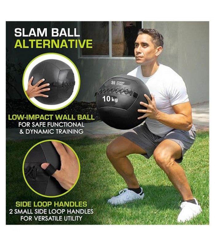 Pelota Balón Medicinal  Blanda 2Kg para Entrenamiento de Potencia