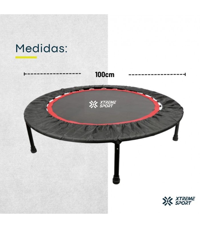 Trampolin de Gimnasia Saltarin Fitness con Resortes 100cm