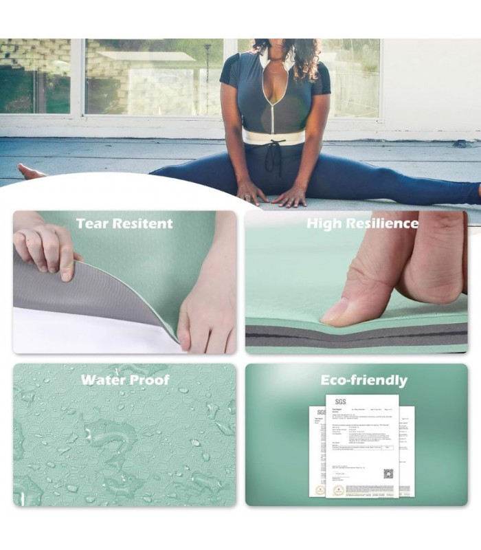 Mat de Yoga Antideslizante Profesional Ecológico 4mm