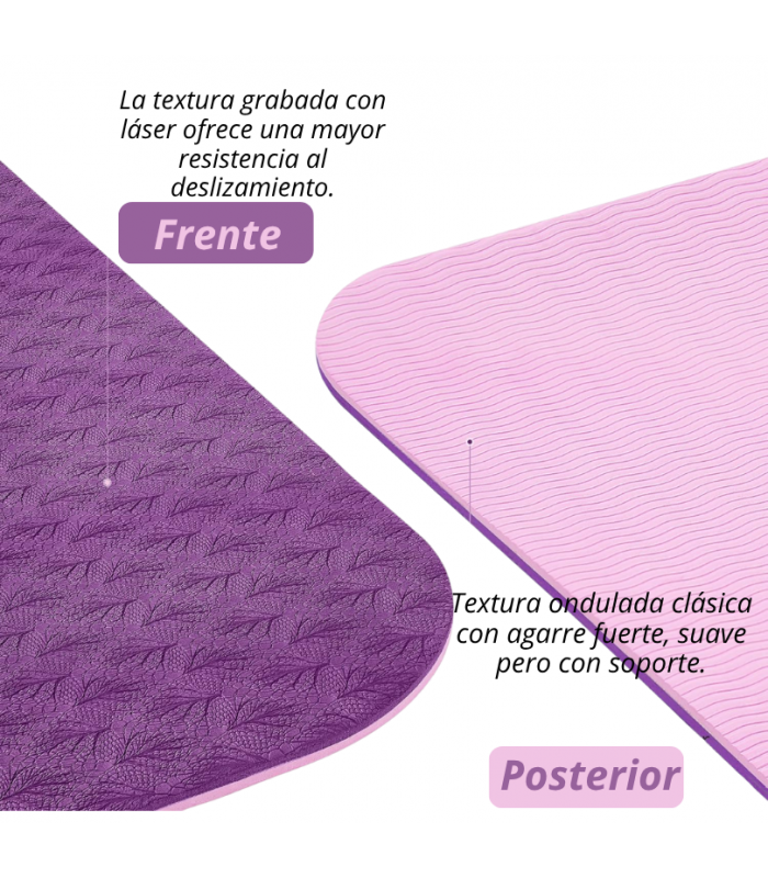 Mat de Yoga Antideslizante Profesional Ecológico 4mm