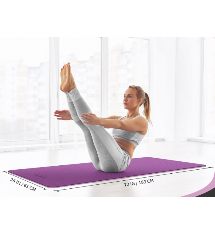 Mat de Yoga Antideslizante Profesional Ecológico 4mm