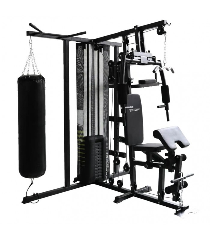 Gimnasio Multifuncional 3 estaciones Saco, Domindas, Banca, 70.6kg