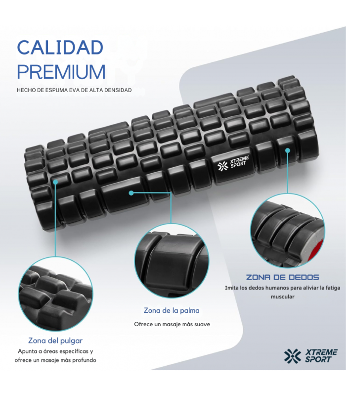 Rodillo de Espuma 45cm para terapia Foam Roller