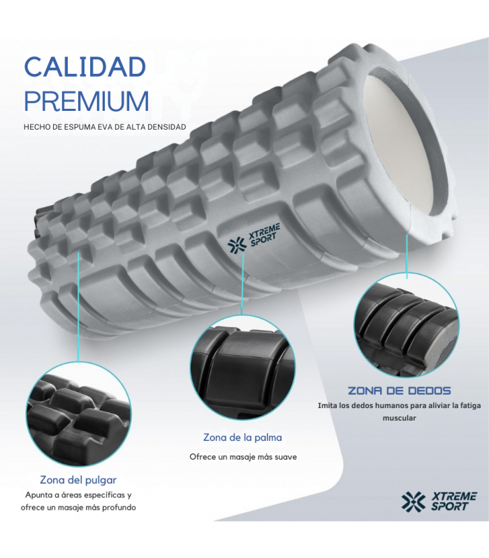 Rodillo de Espuma 45cm para terapia Foam Roller