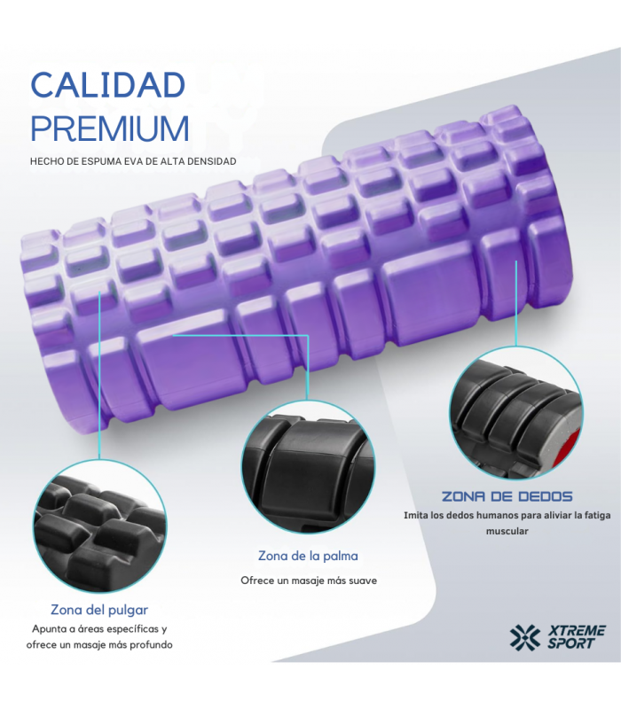 Rodillo de Espuma 45cm para terapia Foam Roller