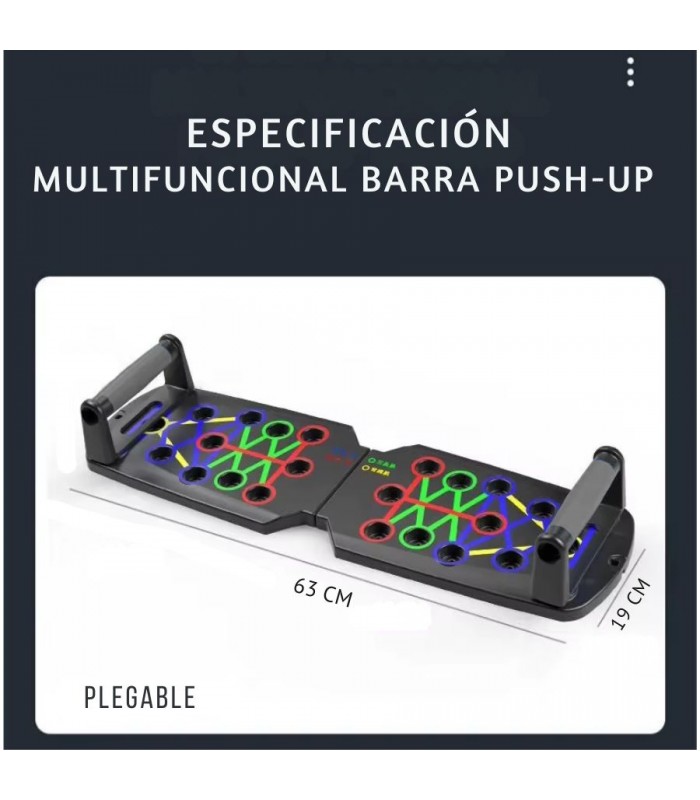 Tablero de Flexiones Push Up Multifunción Hombros Espalda