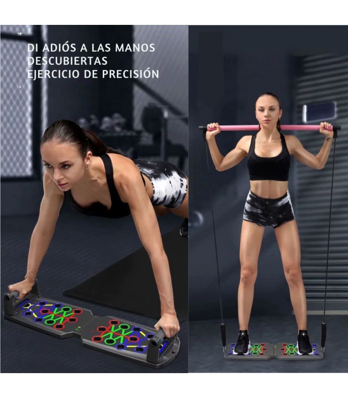 Tablero de Flexiones Push Up Multifunción Hombros Espalda