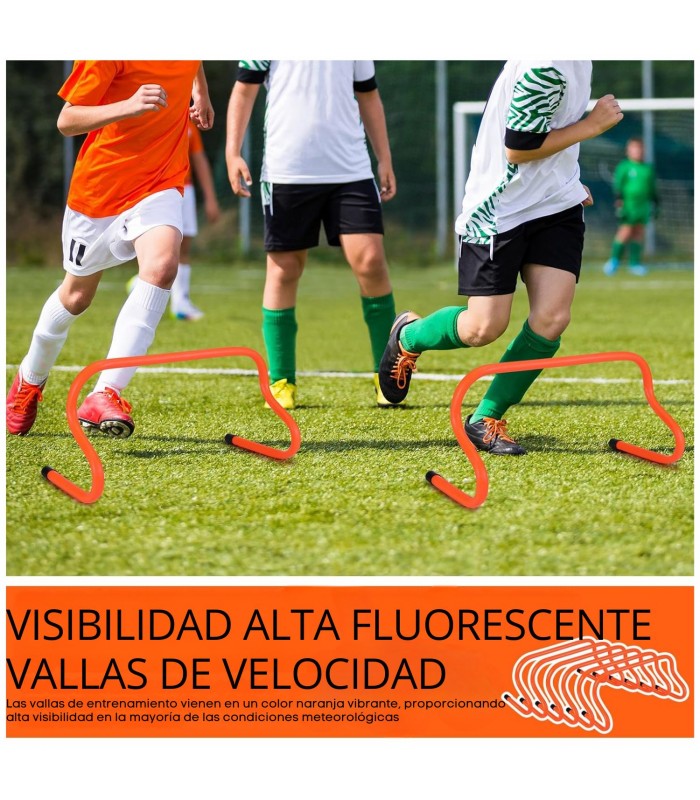Vallas de Futbol Entrenamiento de Velocidad 50cm x 6