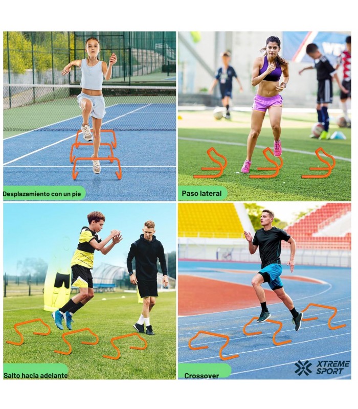 Vallas de Futbol Entrenamiento de Velocidad 50cm x 6