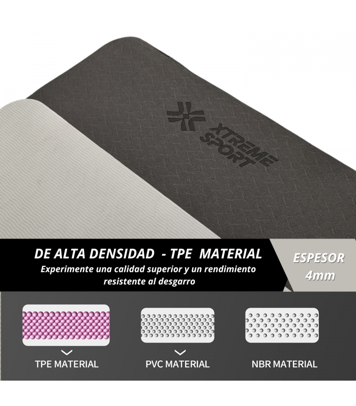 Combo Fitness Yoga Mat Antideslizante + Ligas + rodillo Roller +Pelota25cm