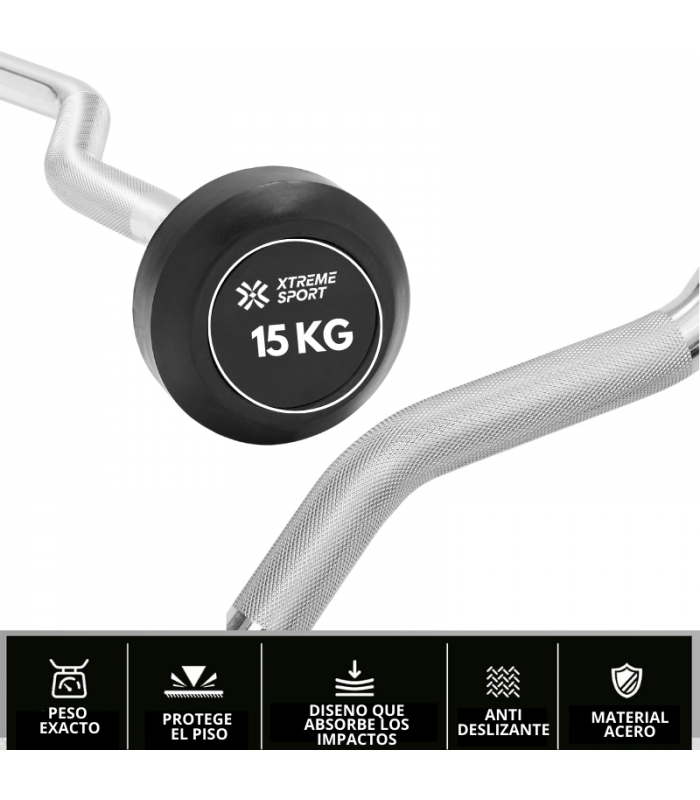 Barra Z Peso Fijo de15kg