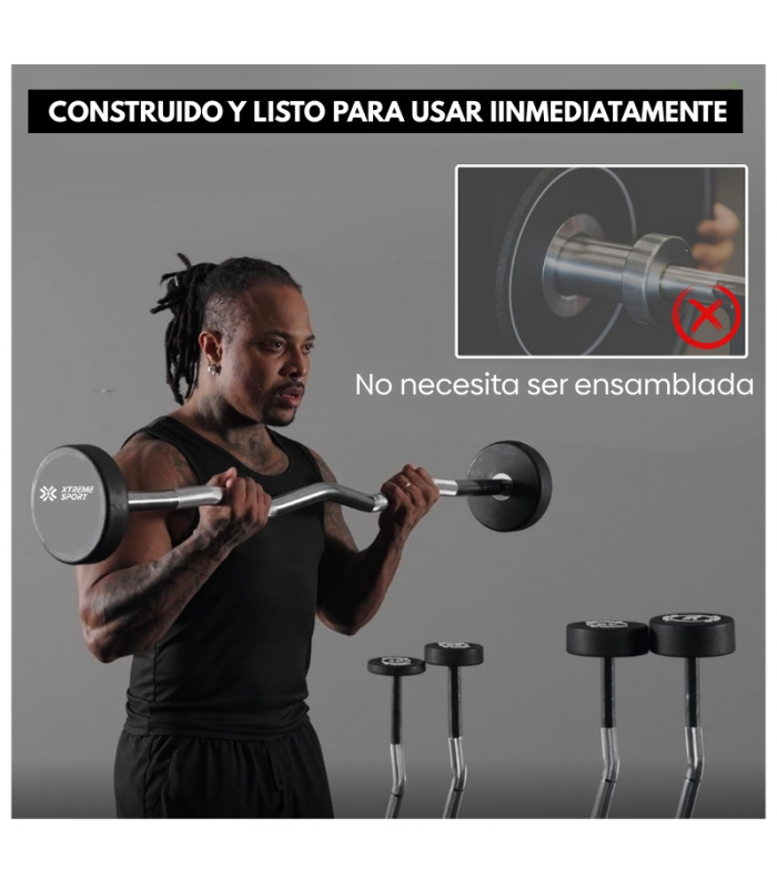 Barra Z Peso Fijo de15kg