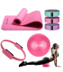 Equipo de Pilates para Entrenamiento Pelota 25 cm+ Aro +Mat y Bandas