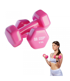 Mancuernas Pesas De 5 kg Fitness De Vinil X2