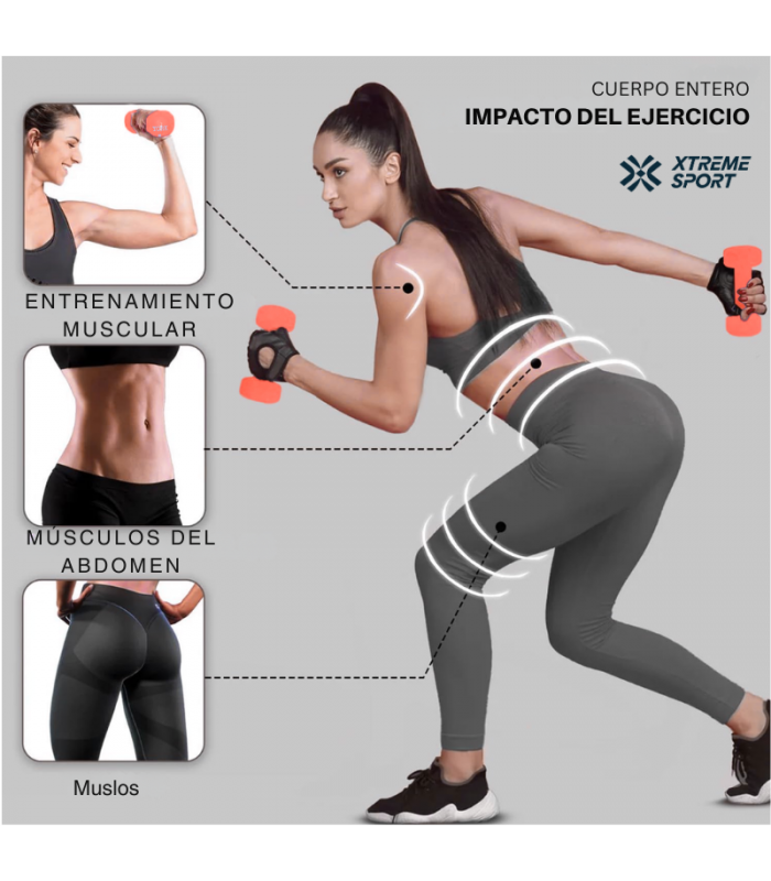 Mancuernas Pesas De 4 kg Fitness De Vinil X2