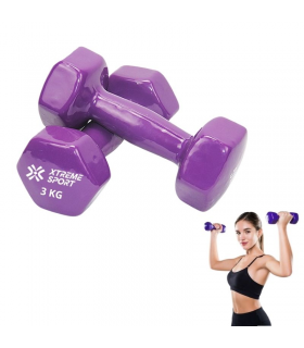 Mancuernas  Pesas De 3 kg Fitness De Vinil x2