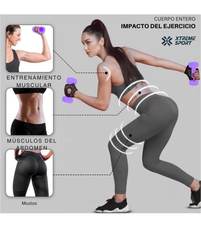 Mancuernas  Pesas De 3 kg Fitness De Vinil x2