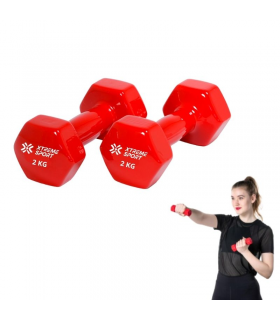 Mancuernas Pesas De 2 kg Fitness De Vinil X2