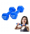 Mancuernas Pesas De 0.5 kg Fitness De Vinil x 2