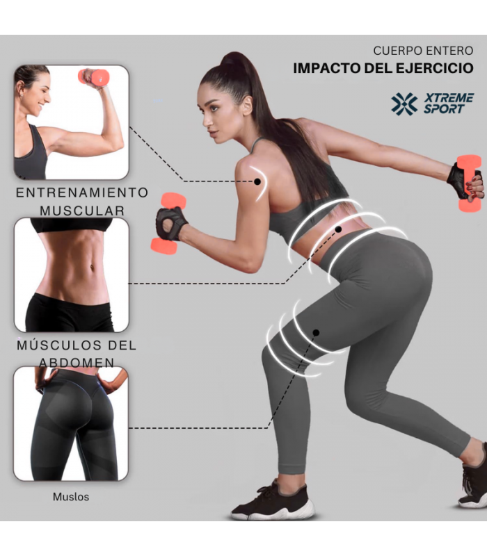 Mancuernas Pesas De 0.5 kg Fitness De Vinil x 2