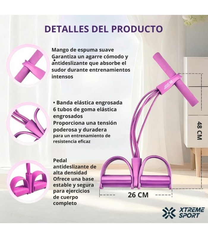 Ligas de Tensión Multifunción  x 6 Tubos Abdominales