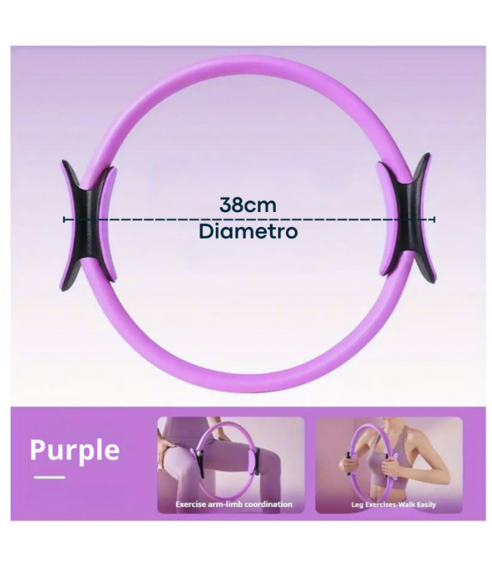 Combo Pilates Pro 6 en 1: Pelota + Bandas + Mat + Aro + Roller + Calcetines Antideslizantes