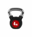 Pesas Rusas Kettlebells 4Kg Recubiertas de Goma Mango Cromado