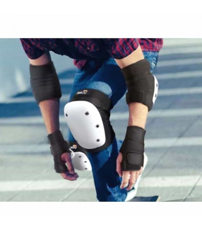 Combo Kit de Protección + Casco para Ciclismo, Skate, Patinaje